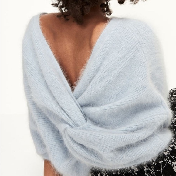 10. ba&sh Barmy Jumper Sweater - Steel Blue - Picture 2 of 3